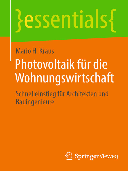Title details for Photovoltaik für die Wohnungswirtschaft by Mario H. Kraus - Available